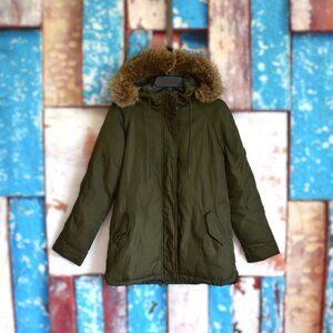 Unisex Old Navy Parka Utility Coat Faux Fur Prepper XSmall Crocodile Tears